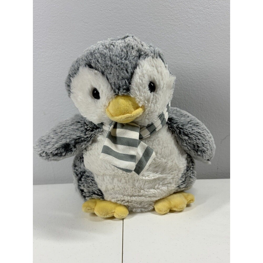 Aroma Home Hot Hugs Penguin Plush with Gray Scarf
